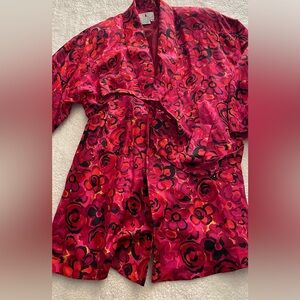 Flora Kung Pink and Black Floral Dress